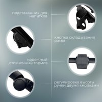 Универсальная коляска Bubago Savella 3в1 BG 199-2 (серый)