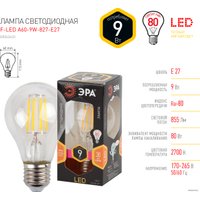 Светодиодная лампочка ЭРА F-LED A60-9W-827-E27 Б0043433