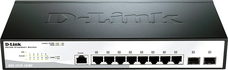 

Управляемый коммутатор 2-го уровня D-Link DGS-1210-10/ME/A1A