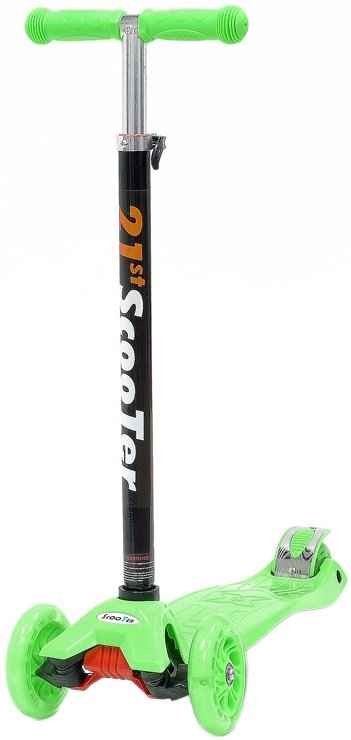 

Трехколесный самокат 21st Scooter SKL-07L (салатовый)
