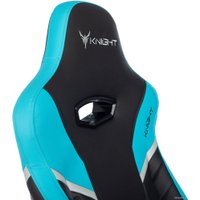 Игровое (геймерское) кресло Knight Thunder 5X (черный/голубой)