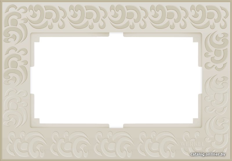 Рамка Werkel Flock WL05-Frame-01-DBL (слоновая кость)