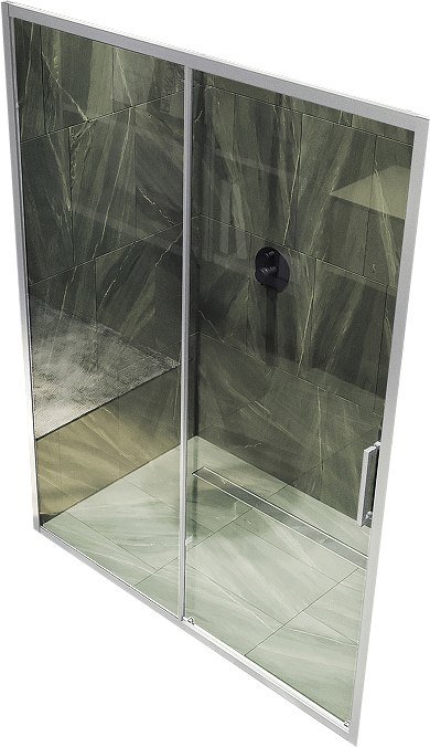 

Душевая дверь MaybahGlass 195x120 MGD-1276-5 (бесцветное стекло/хром матовый)