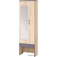 Шкаф распашной Аквилон Эльза №2 с зеркалом (дуб сонома)