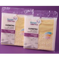 Салфетка хозяйственная Белая кветка Солнечный топаз 0501 (1 шт)