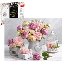 Алмазная мозаика  Феникс+ Розовый букет 65588