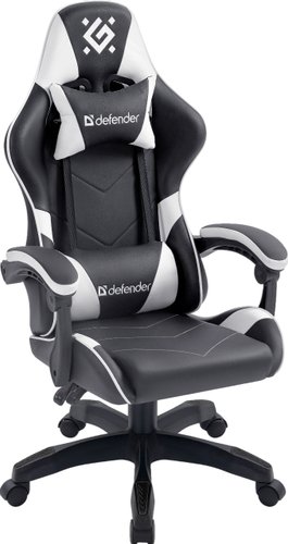 Игровое (геймерское) кресло Defender Companion (черный/белый)