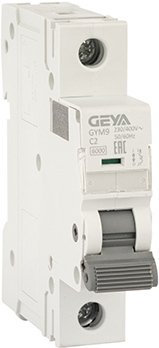 

Выключатель автоматический GEYA GYM9 1P 2А C 6кА GYM91P2C