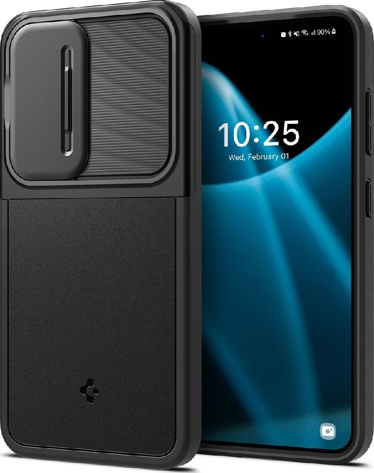 

Чехол для телефона Spigen Optik Armor для Galaxy S24 ACS07363 (черный)