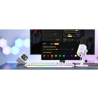 Проводной микрофон Maono PD100X (белый)