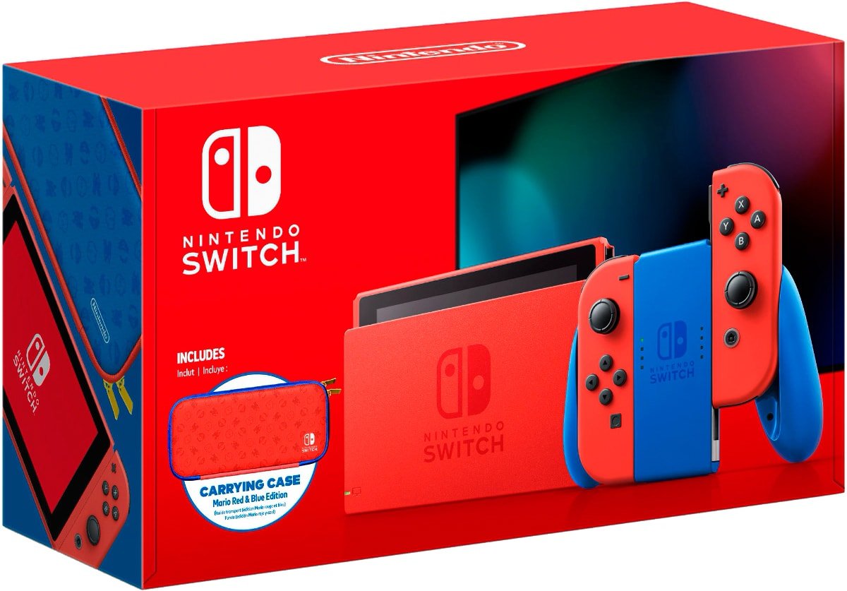 

Игровая приставка Nintendo Switch Mario Red & Blue Edition