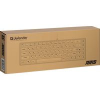 Клавиатура Defender Aris GK-349 (черный/белый)