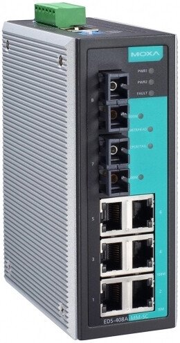 Управляемый коммутатор 2-го уровня Moxa EDS-408A-SS-SC