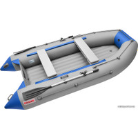 Моторно-гребная лодка Roger Boat Trofey 3100 (без киля, серый/синий)