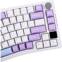 Клавиатура Ajazz AKS075 (белый/фиолетовый, Ajazz Flying Fish)
