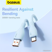 Кабель Baseus Pudding Series Fast Charging Cable 100W USB Type-C - USB Type-C (1.2 м, голубой)