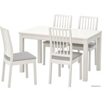 Кухонный стол Ikea Ланеберг/Экедален 293.047.94 (белый/белый/светло-серый)