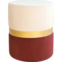 Пуфик DreamBag Колорадо (Бежево-бордовый)