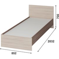 Кровать Тащи в дом Брио КР 554 80х200 (ясень-шимо/светлый/темный)