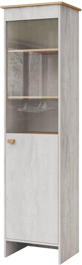 

Шкаф-пенал КМК Мебель П Скандинавия КМК 0905.28 (бетон пайн светлый/дуб наварра)