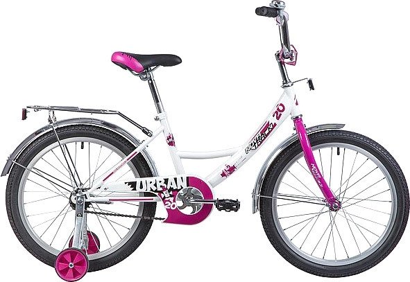 

Детский велосипед Novatrack Urban 20 (белый/розовый, 2019)