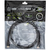 Кабель CACTUS HDMI - HDMI CS-HDMI.1.4-2 HDMI (2 м, черный)