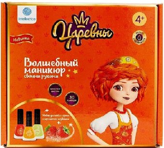 Набор детской декоративной косметики Intellectico волшебный маникюр "Царевны. Варя" 786 (3цв)