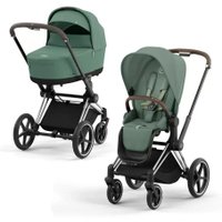 Универсальная коляска Cybex Priam IV (2 в 1, Leaf Green/Chrome)