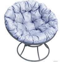 Кресло M-Group Папасан 12010309 (серый/серая подушка)