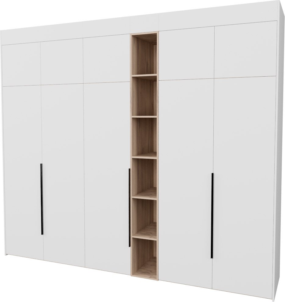 

Шкаф распашной Рэйгрупп Рэй S257-В13-2-EBЕ В13-2 (дуб элисон/белый премиум)