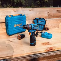 Ударная дрель-шуруповерт Bort BAB-16U 93414882 (с 2-мя АКБ, кейс)