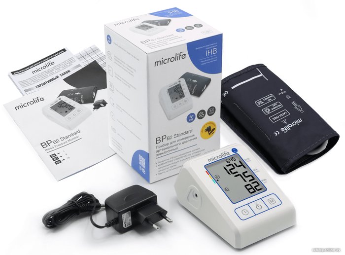 Microlife BP B2 Standard (манжета M, сетевой адаптер) автоматический ...