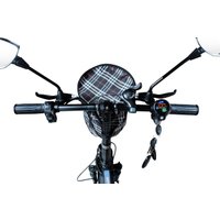 Электровелосипед Minako F10 Lite 2025 (черный/синий)