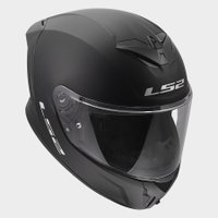 Мотошлем LS2 FF820 Rapid III Solid (XL, черный матовый)