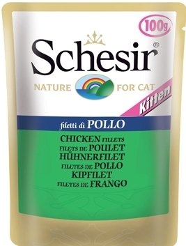 Пресервы Schesir Nature for Kitten Chicken Fillets 0.1 кг