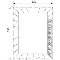  MarkaOne Зеркало Lumier 65x85 У72503 (капучино)