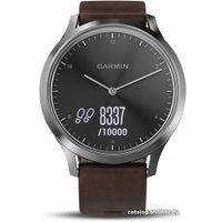 Гибридные умные часы Garmin Vivomove HR Premium L (серебристый/коричневый)