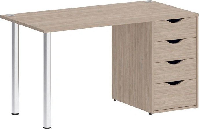 

Стол Riva Home Office VR.SP-3-138.4 Silver (дуб аттик)