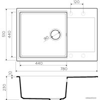 Кухонная мойка Omoikiri Daisen 78-LB GR