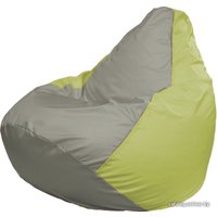 Кресло-мешок Flagman Груша Г2.1-343 (серый/салатовый)