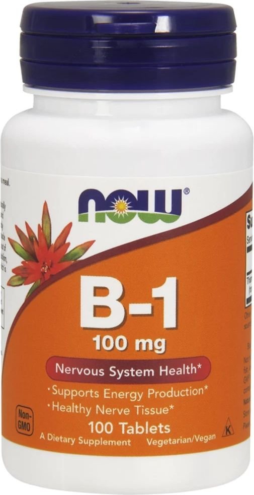 

Витамины, минералы Now Foods Vitamin B-1 тиамина гидрохлорид 100 мг (100 таблеток)