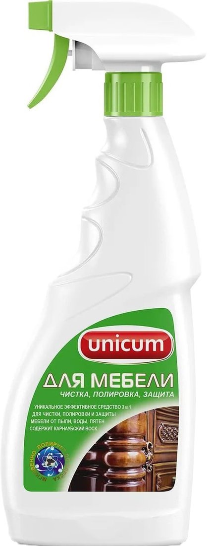 

Средство для мебели Unicum Для мебели 3 в 1 500 мл