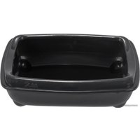 Туалет-лоток Zoom Шестой с рамкой глубокий 2906черн (черный)