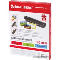 Пленка для ламинирования BRAUBERG глянцевая A5 100 мкм 100 шт 530805