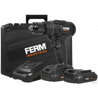 Ударная дрель-шуруповерт Ferm CDM1147P (с 2-мя АКБ, кейс)