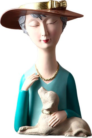 

Ваза Merry Bear Home Decor Дама с собачкой 20167205