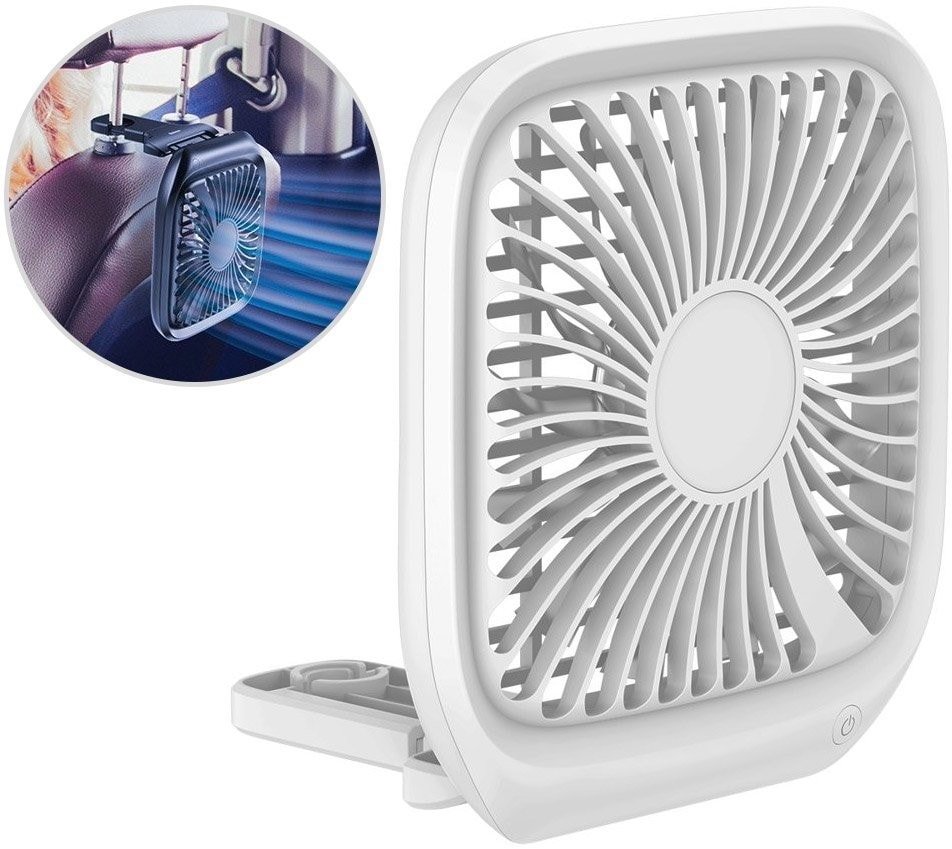 

Вентилятор Baseus Foldable Vehicle-mounted Backseat Fan (белый)