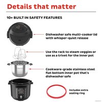 Мультиварка-скороварка Instant Pot Pro 6