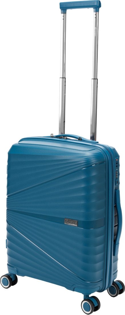 Чемодан-спиннер Torber Nevo T2207S (синий)