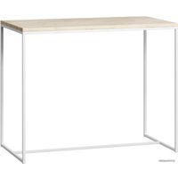 Барный стол LoftyHome Бервин барный (натуральный с белым основанием)